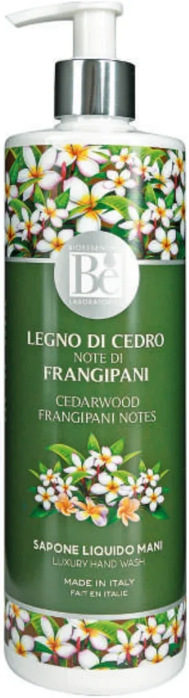 Sapone liquido mani Bioessenthia Legno di Cedro e Frangipani