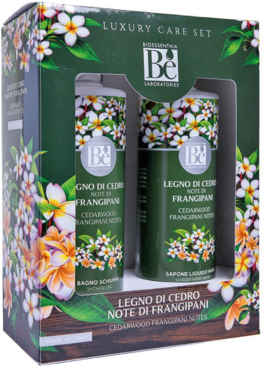 Bagno schiuma / Sapone liquido mani Bioessenthia Legno di Cedro e Frangipani