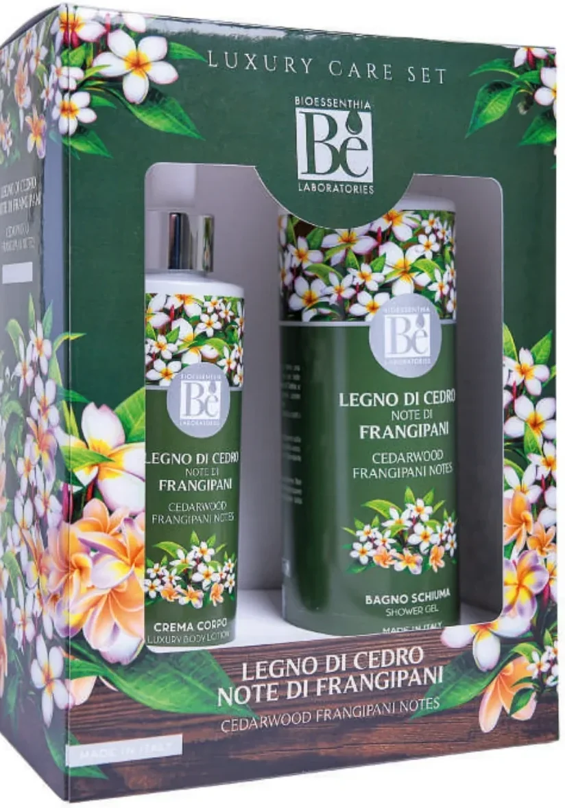 Crema corpo / Bagno schiuma Bioessenthia Legno di Cedro e Frangipani