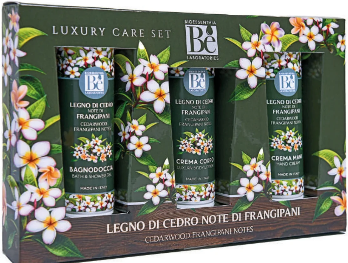 Bagnodoccia / Crema corpo / Crema mani Bioessenthia Legno di Cedro e Frangipani